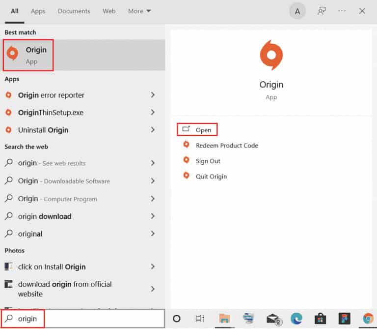 Type Origin in the Windows search bar and click on Open. Fix Error 523: Origin is Unreachable
