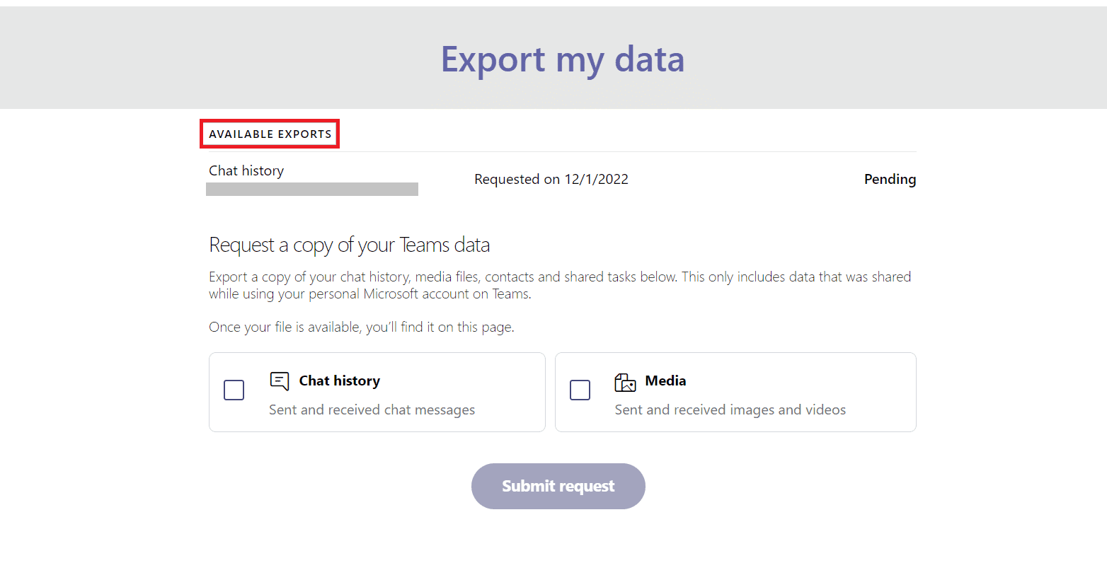 under Available Exports, check the status of your export page. How to Export MS Teams Conversation