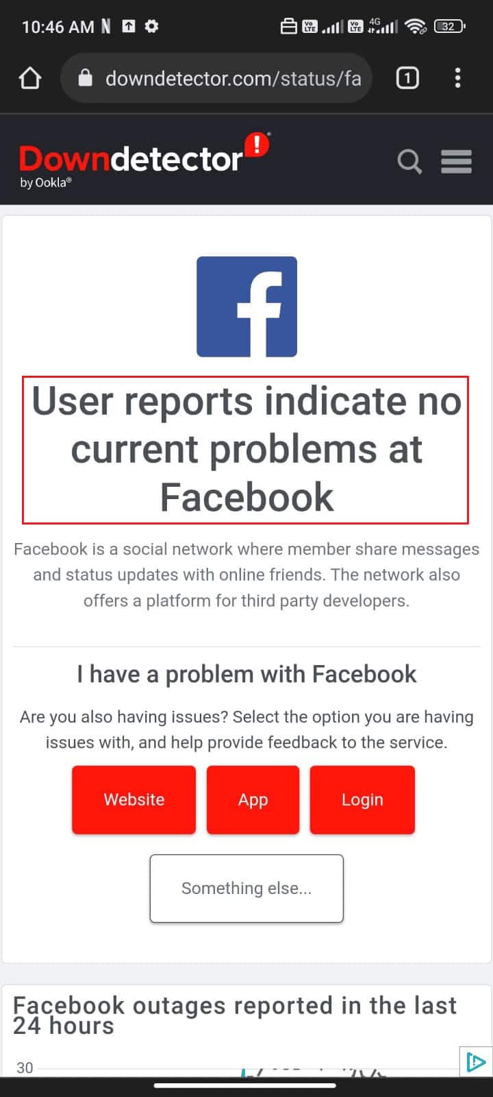 Visit the official site of Downdetector