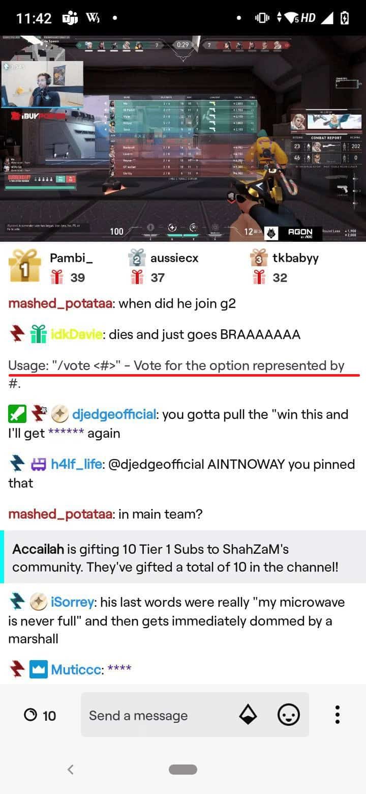 vote command | fun twitch commands for viewers