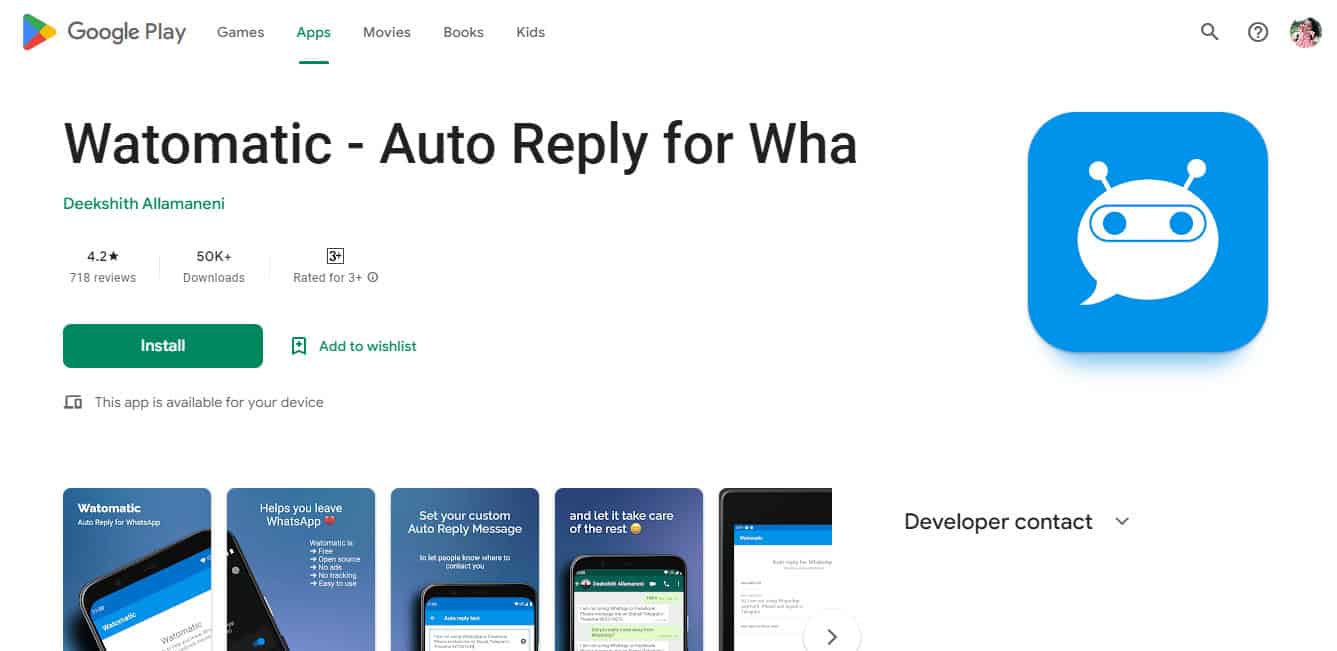 Watomatic- Auto Reply for Wha