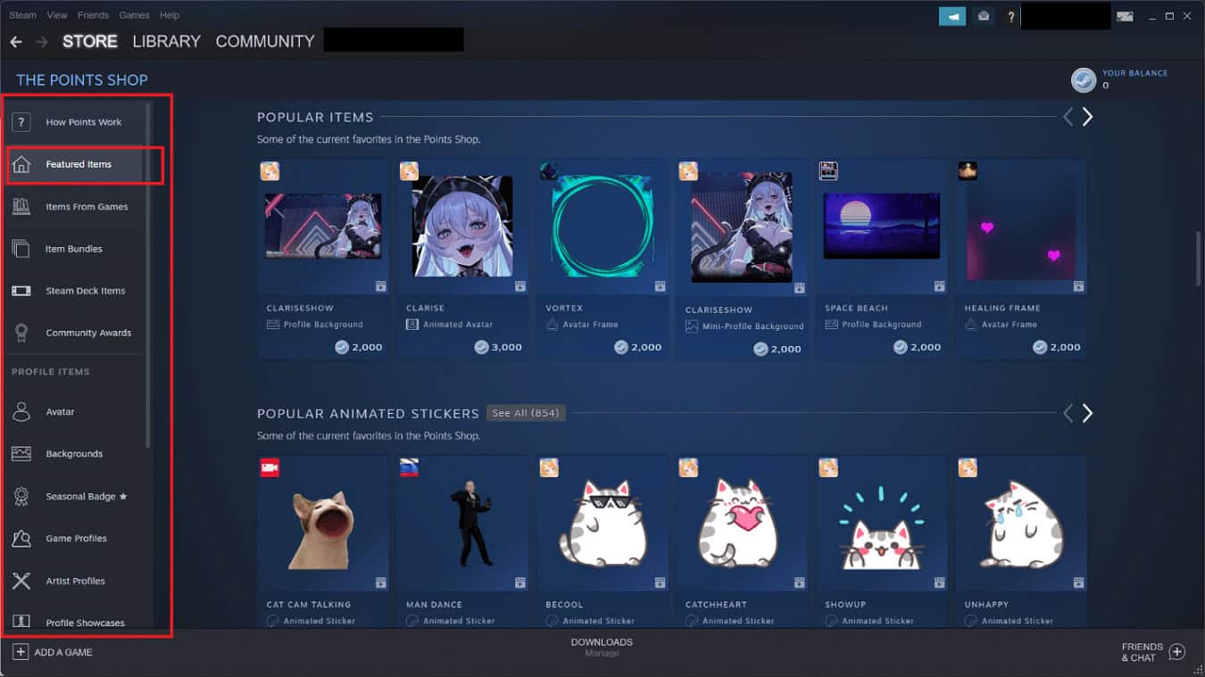 Click on any category of your interest on the left sidebar