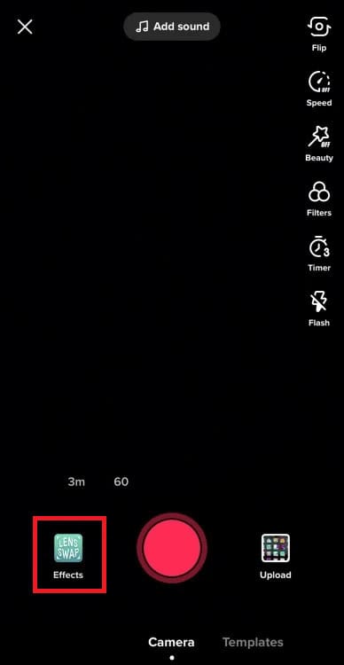 tap on Effects
