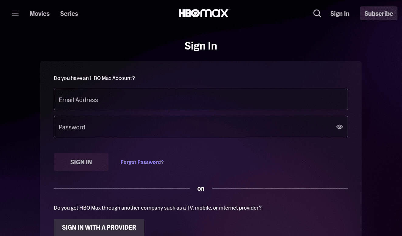 Enter your Email Address and Password and click on SIGN IN