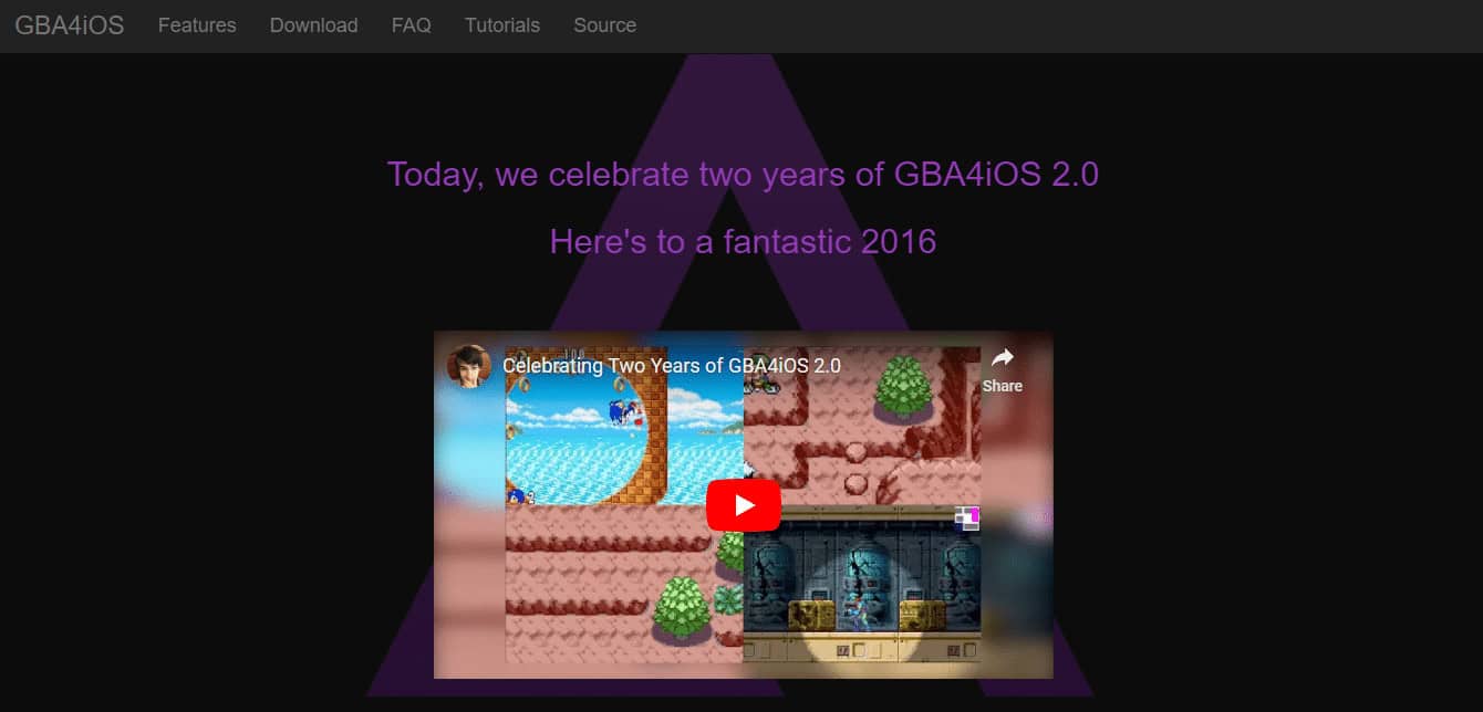 Game Boy Advance webpage