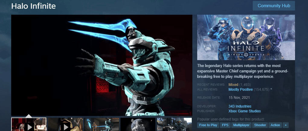 Steam page
