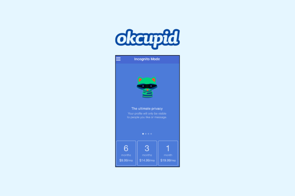 How Much OkCupid Incognito Mode Subscription Costs?