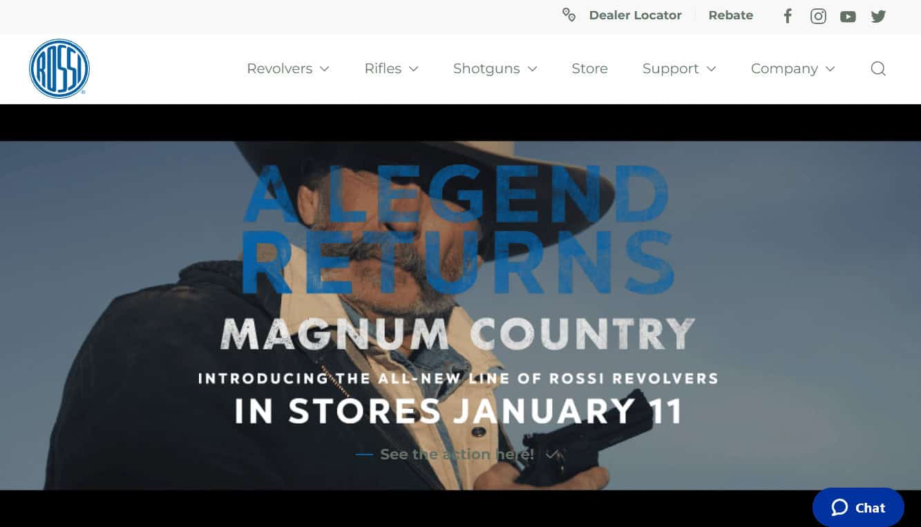 Rossi USA website