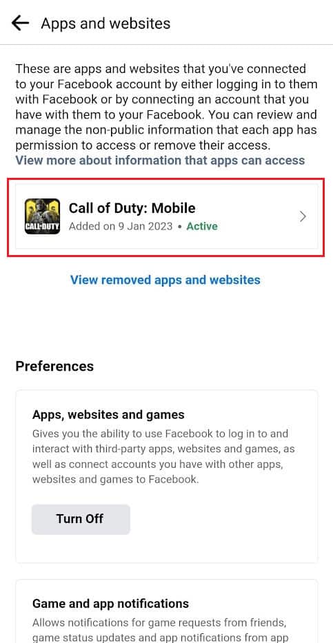 Tap on Call of Duty Mobile | change linked account COD Mobile