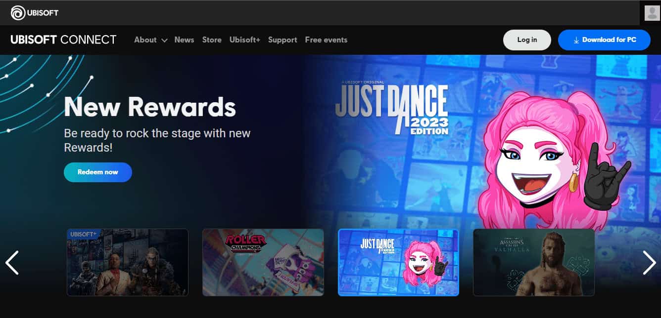 Ubisoft Connect website