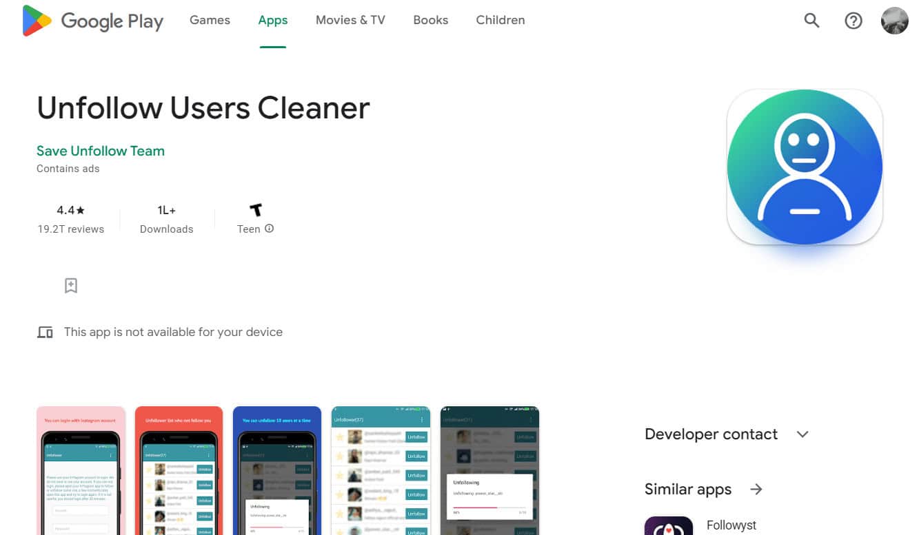 Unfollow Users Cleaner | Instagram ghost followers remover