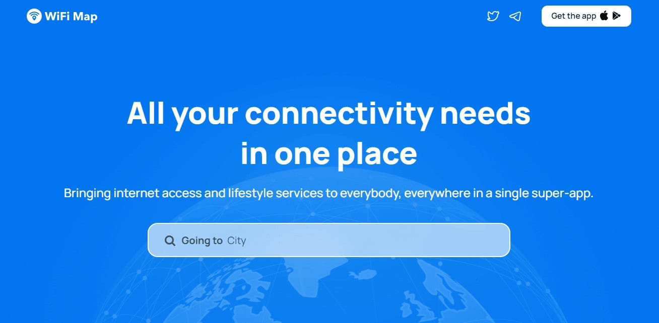 WiFi Map website