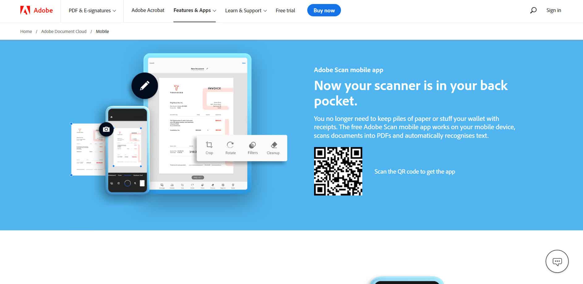 Adobe Acrobat DC webpage. 19 Best Scanner Software for Windows 10