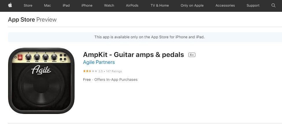 AmpKit โ Guitar amps & pedals by Agile Partners| best music making apps for iPhone