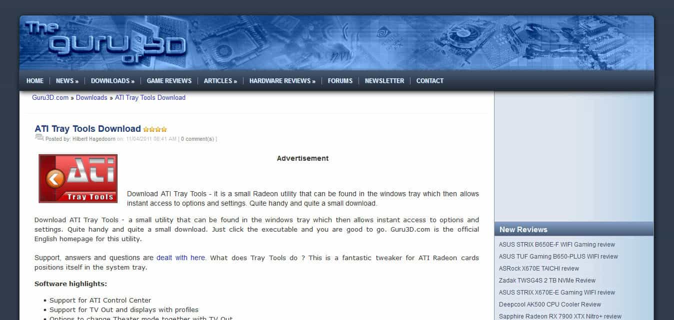 ATI Tray Tools. 21 Best RAM, GPU and CPU Overclocking Software