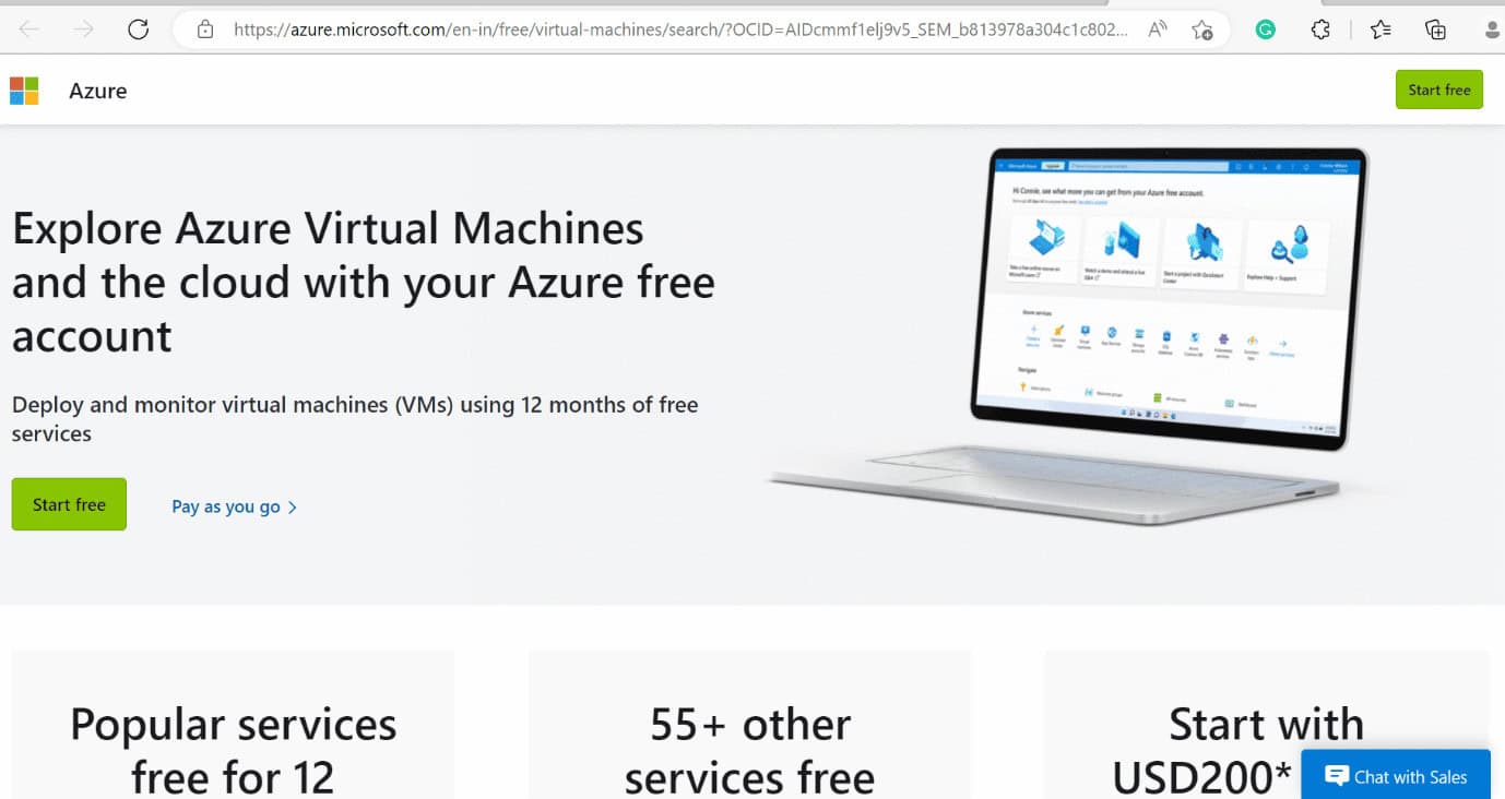 azure webpage. 15 Best VirtualBox Alternatives