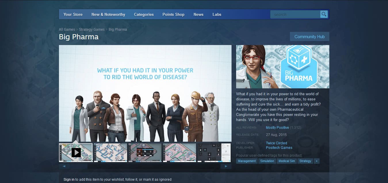 Big Pharma | tycoon game online