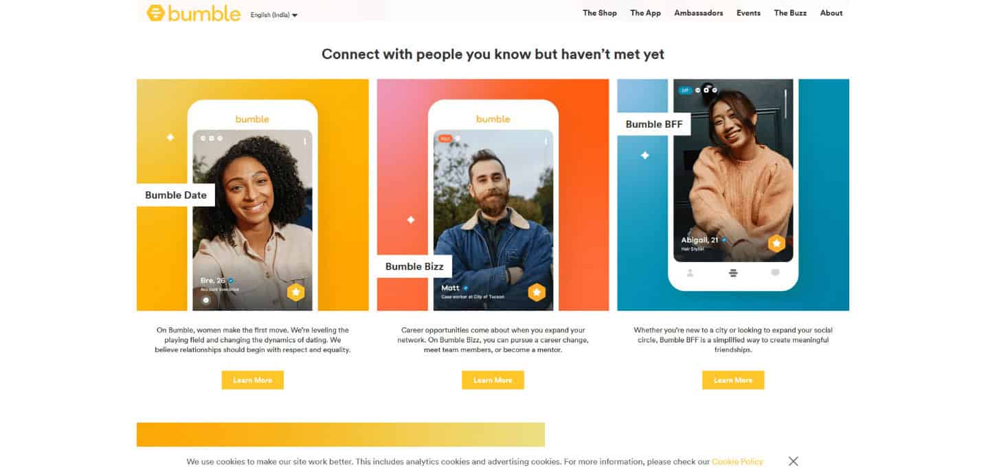 Bumble official site