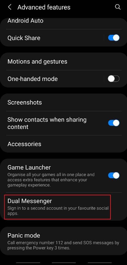 Choose the Dual Messenger option. How to Install Same App Twice Without Parallel Space