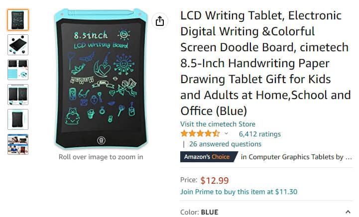 Cimetech LCD Writing Tablet