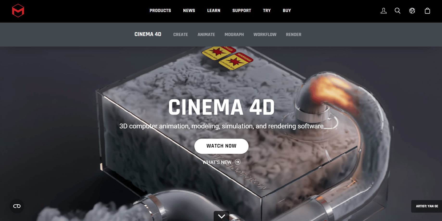 Cinema 4D website