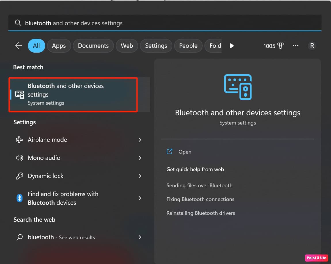 click on bluetooth and other device settings | how to connect airpods pros without case