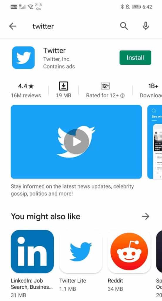 Click on Install. Fix This Media is Not Available on Twitter Error