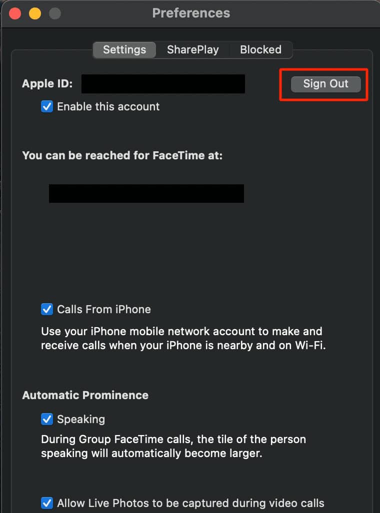 click on sign out option