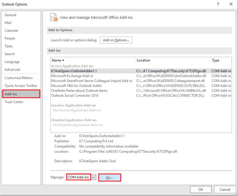Outlook Add In Error 14 Ways to Fix Microsoft Outlook Error 0x80040115 – TechCult