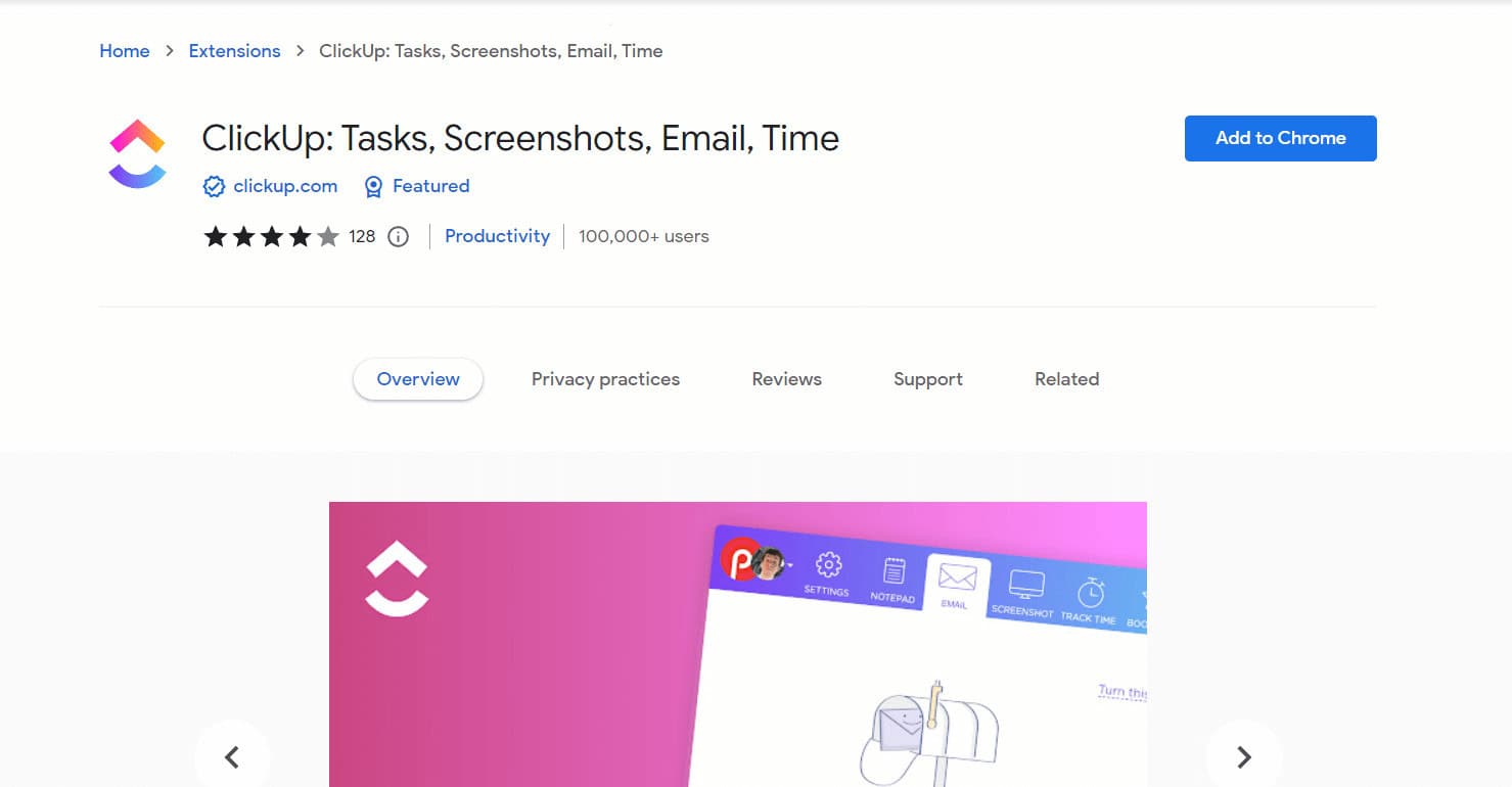 ClickUp | Best Chrome extensions for college students