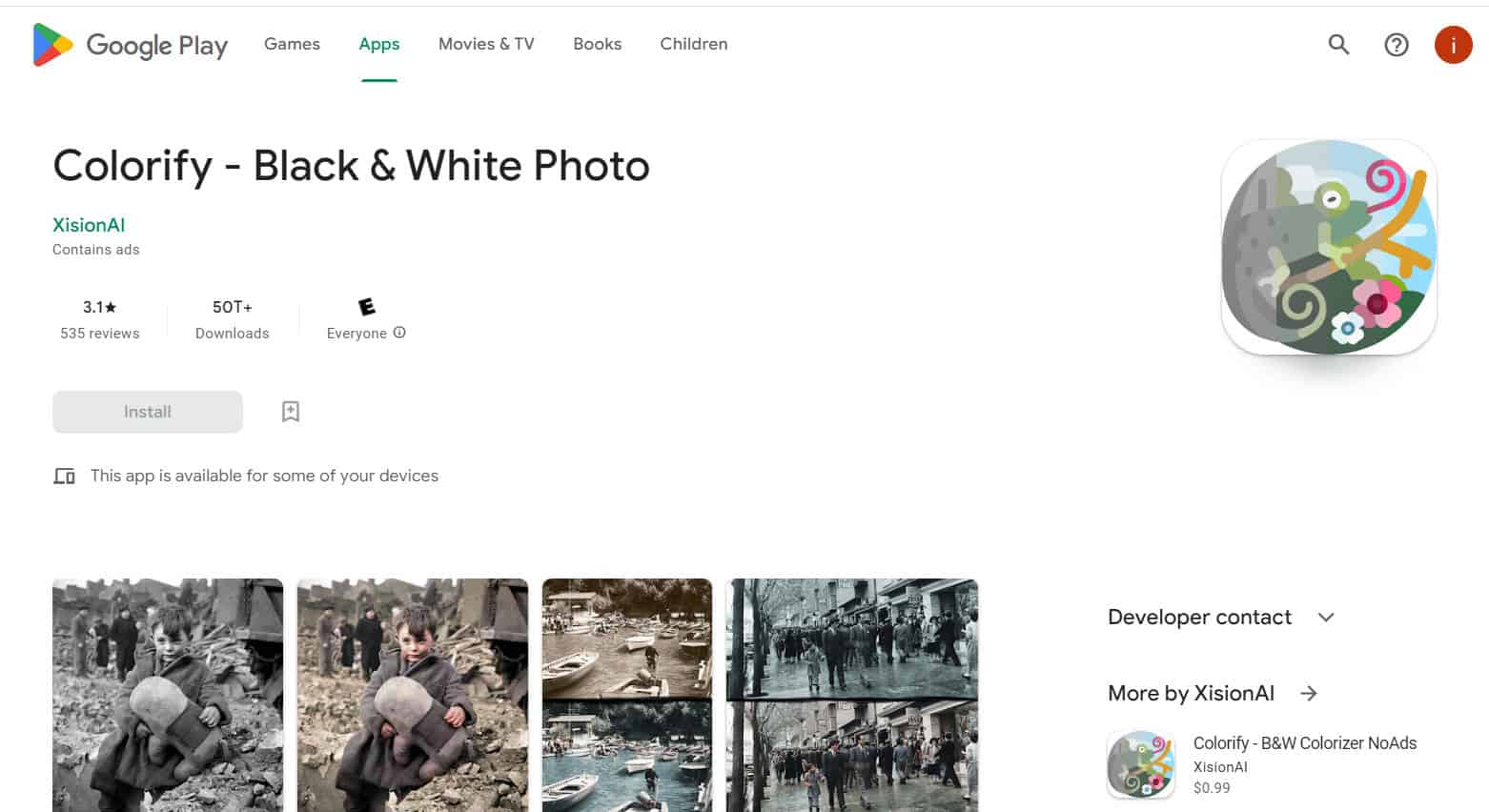 Colorify โ Black & White Photo | Best app to restore old photos Android