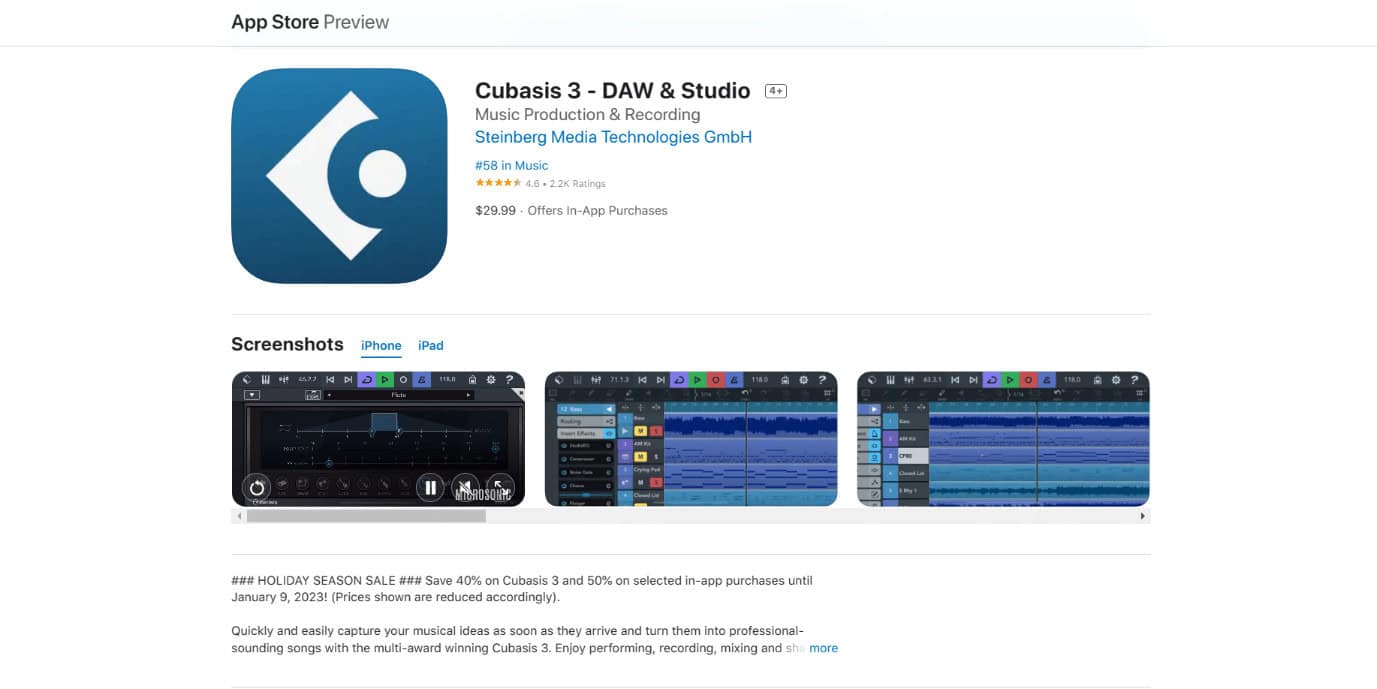Cubasis 3- DAW & Studio