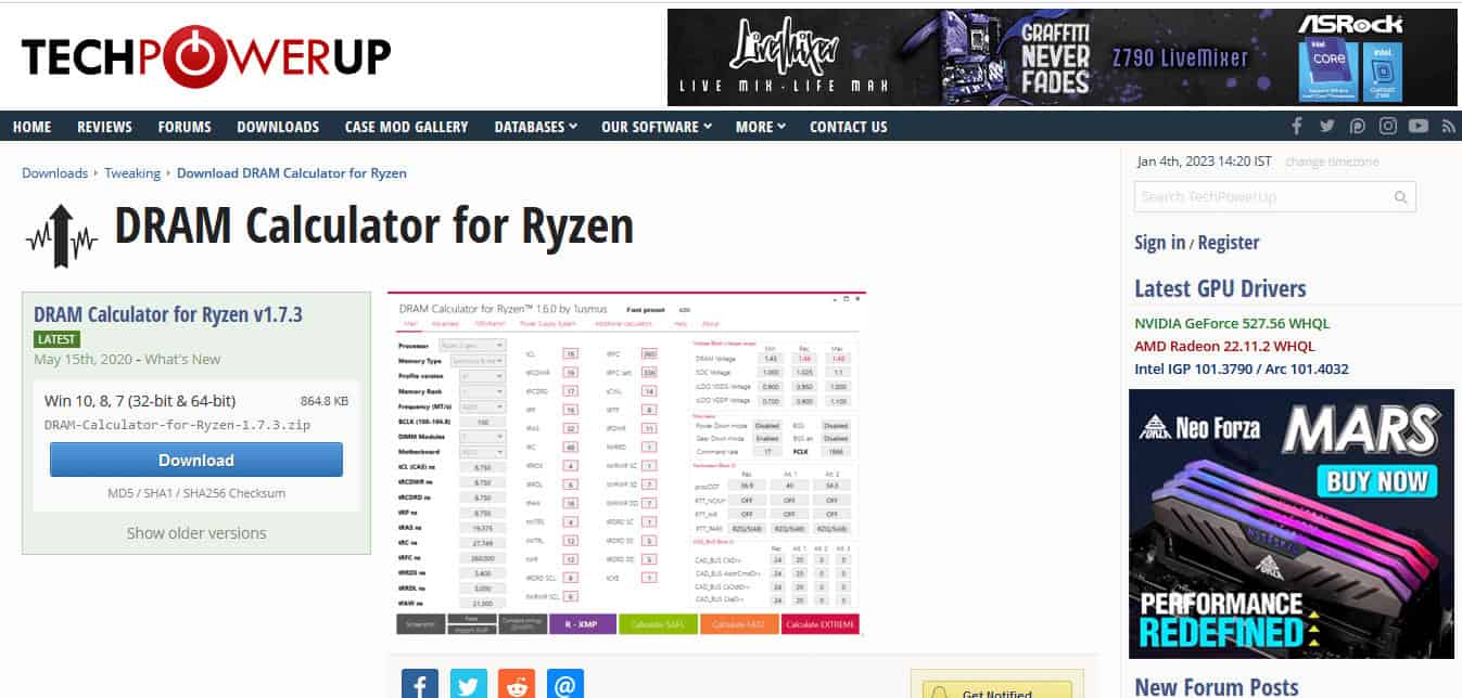 DRAM calculator for Ryzen. 21 Best RAM, GPU and CPU Overclocking Software