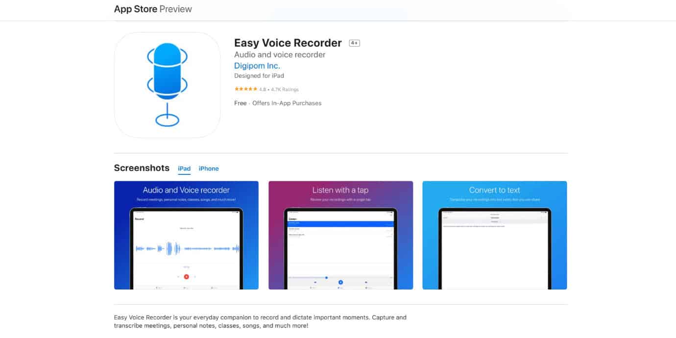 Easy Voice Recorder