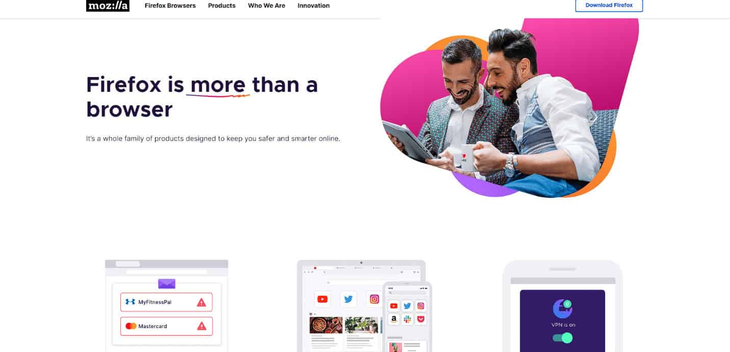 Firefox official page