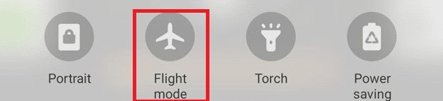 Flight Mode option Mobile Devices