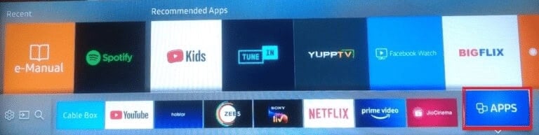 Go to Apps and select Settings