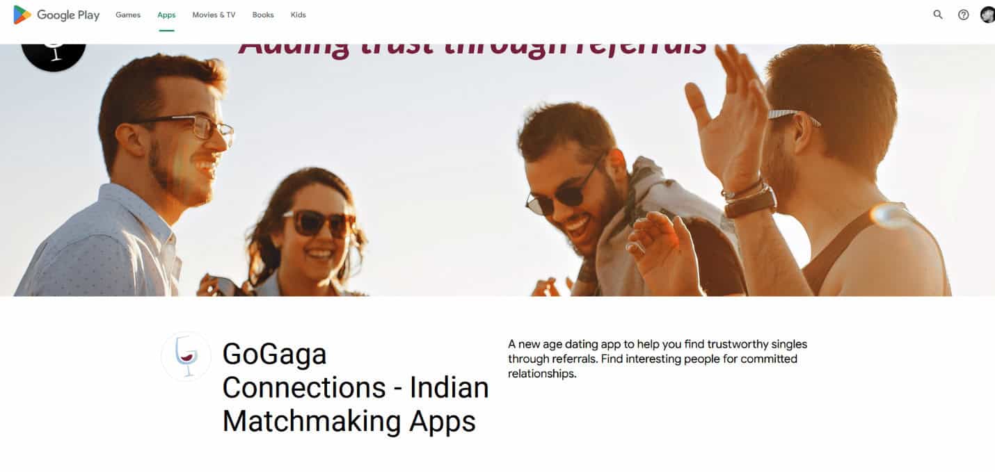 GoGaga Play Store page