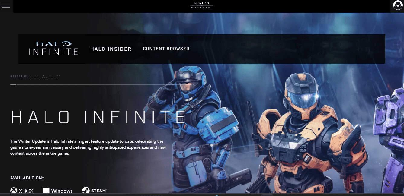 halo infinite official website