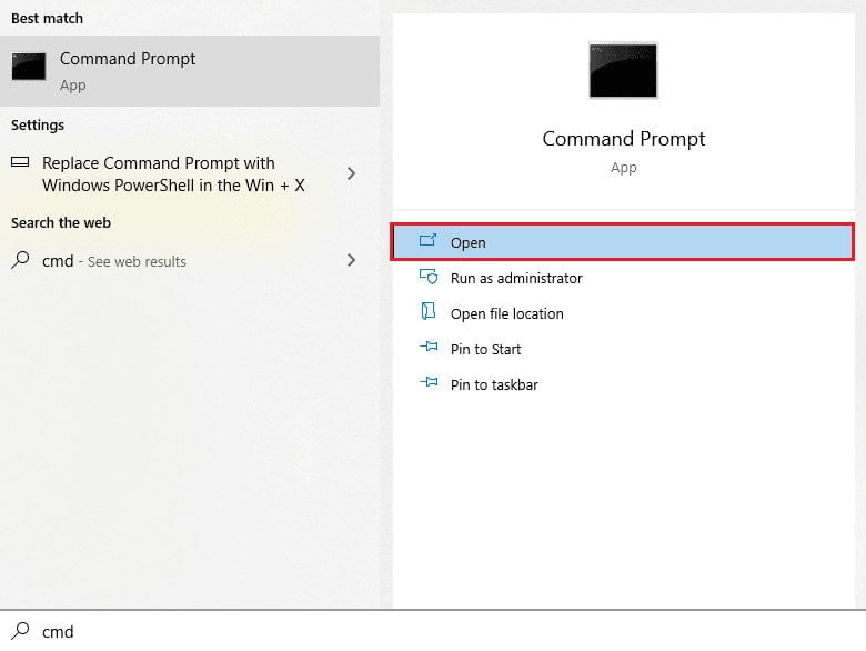 open command prompt