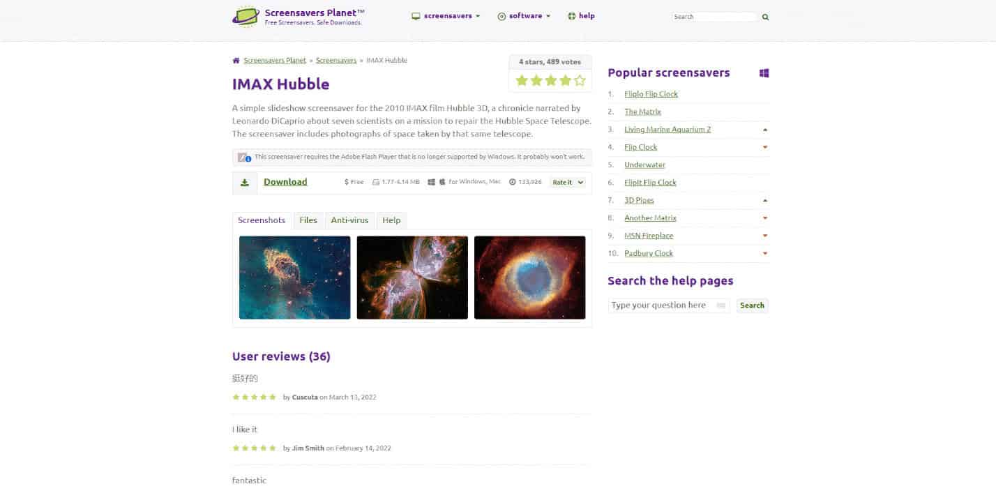 IMAX Hubble 3D official site. 29 Best Free Screensavers for Windows 10