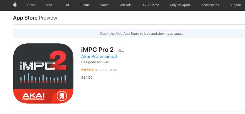 iMPC Pro 2 by Akai Professional | best music making apps for iPhone