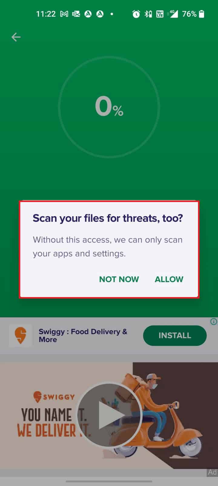scan your files for threats