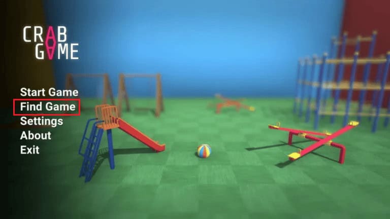 join the server by clicking the Find a Game option