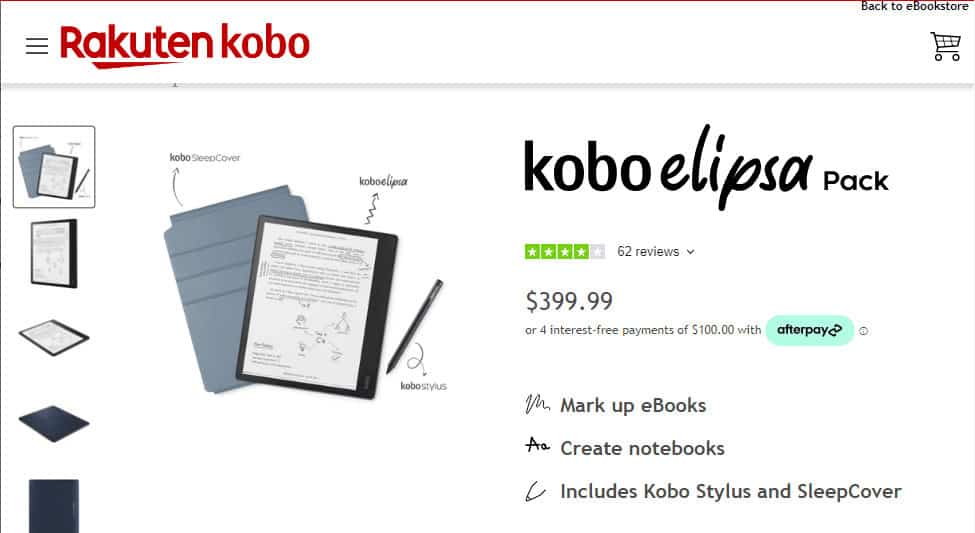 Kobo Elipsa. 29 Best Digital Note Taking Device