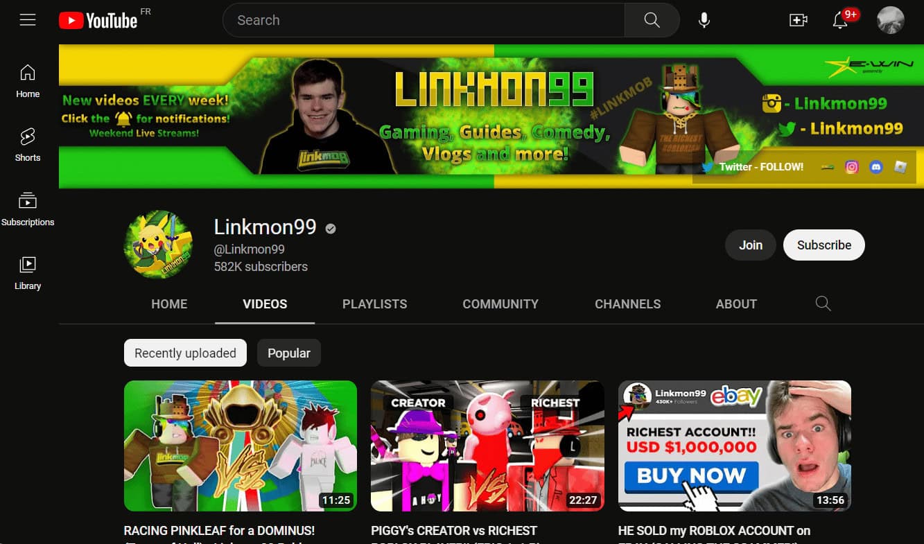 linkmon99 YouTube Channel