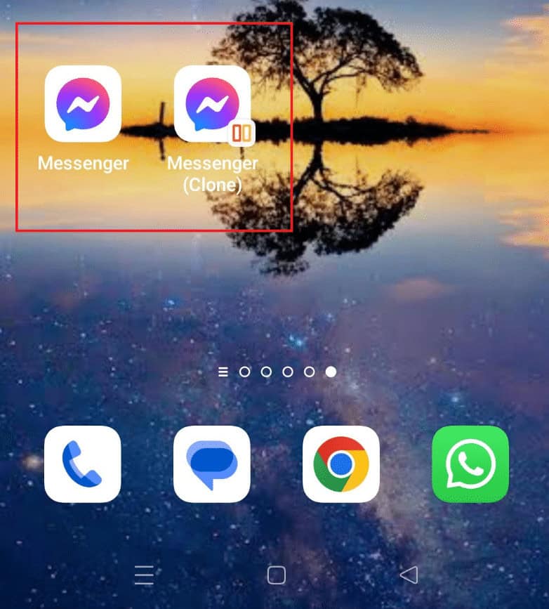 Messenger has been cloned. How to Install Same App Twice Without Parallel Space