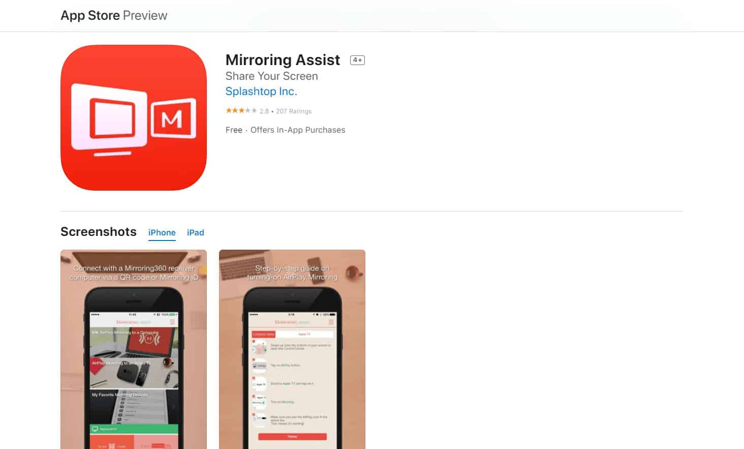Mirroring Assist