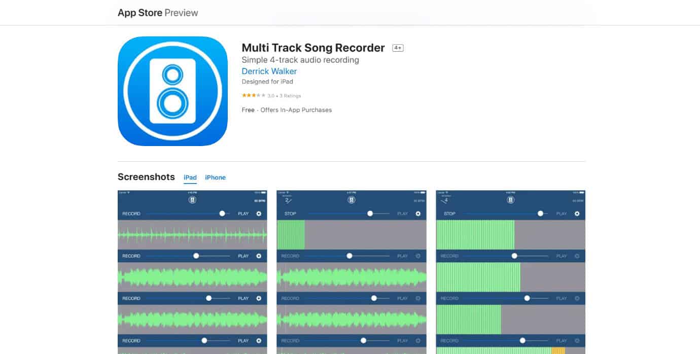 Multi Track Song Recorder