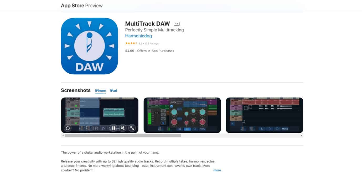MultiTrack DAW. 23 Best Music Recording App for iPhone